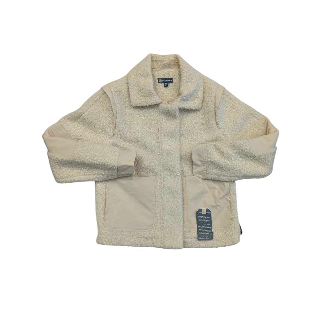 Jacket Faux Fur & Sherpa By Democracy In Cream, Size:Xs