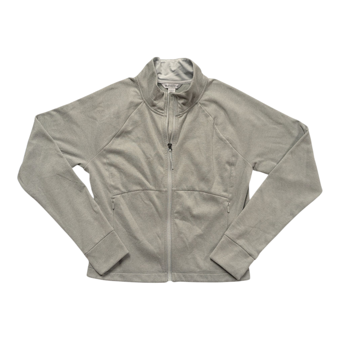 Athletic Jacket By Athleta In Grey, Size:L