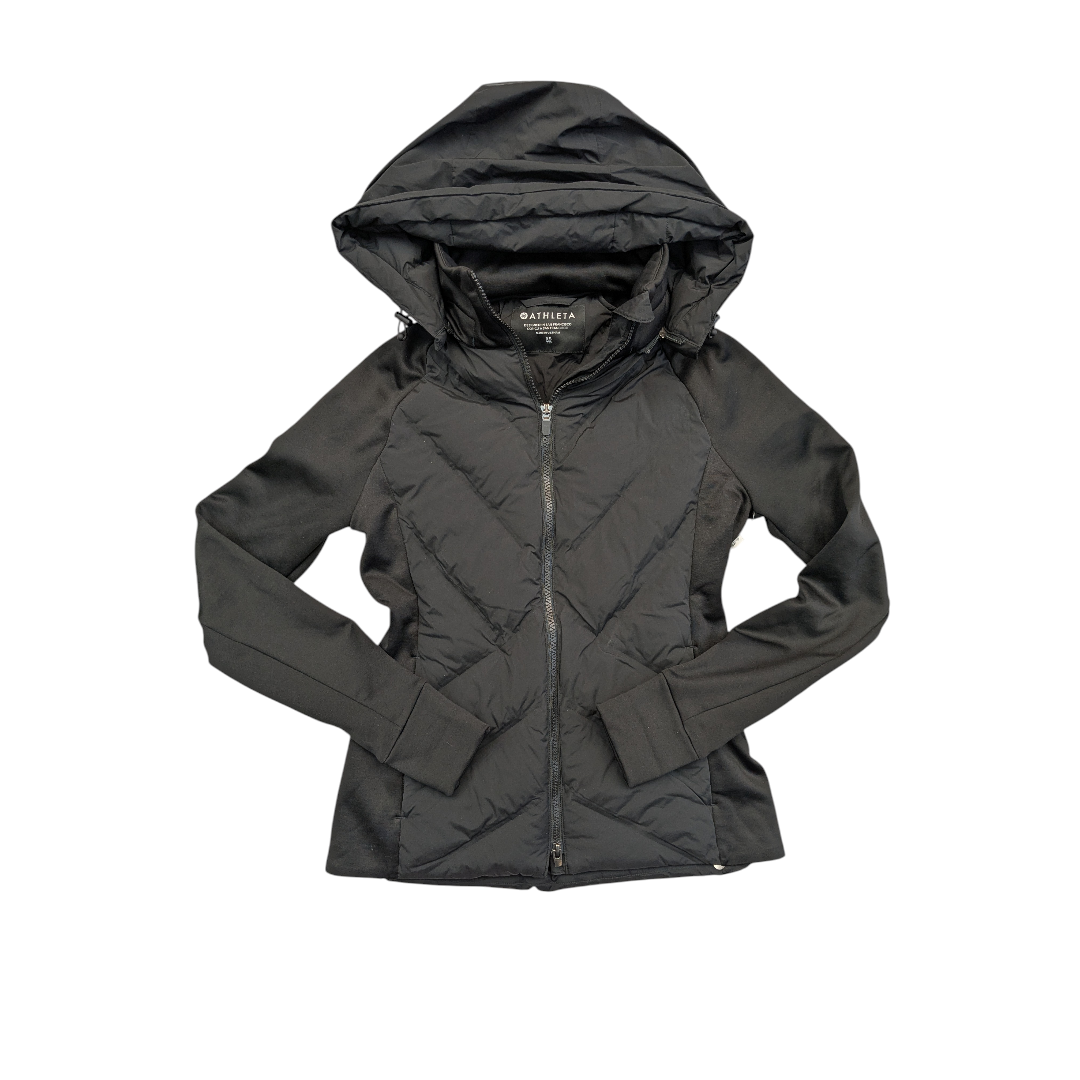 Jacket Puffer & Quilted By Athleta In Black, Size:Xs