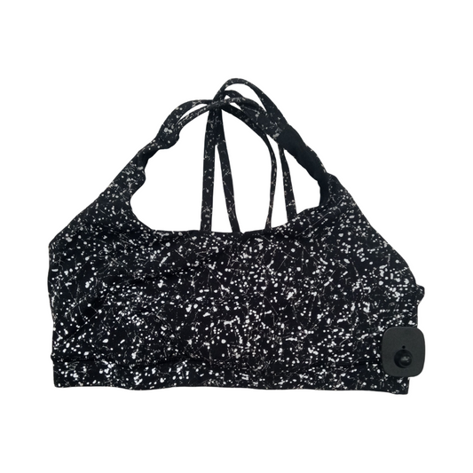 Athletic Bra By Lululemon In Black & White, Size:10