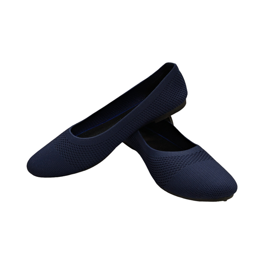 Shoes Flats By Clothes Mentor In Blue, Size:8.5
