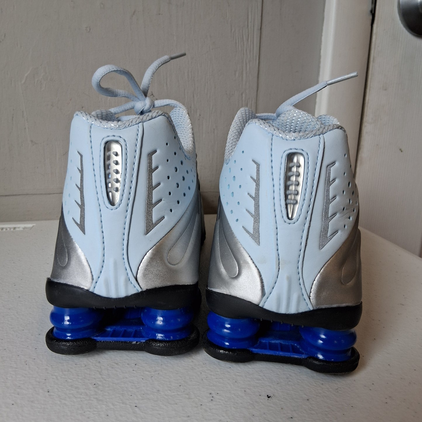 Shoes Sneakers By Nike In Blue & Silver, Size:8