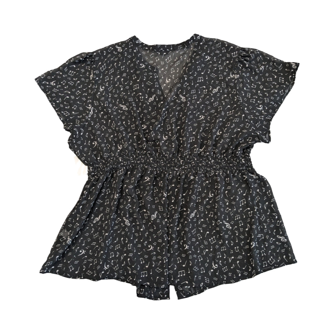 Top Ss By Torrid In Black & White, Size:4X