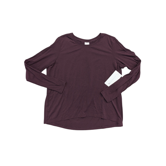 Athletic Top Ls Crewneck By Athleta In Purple, Size:Xs