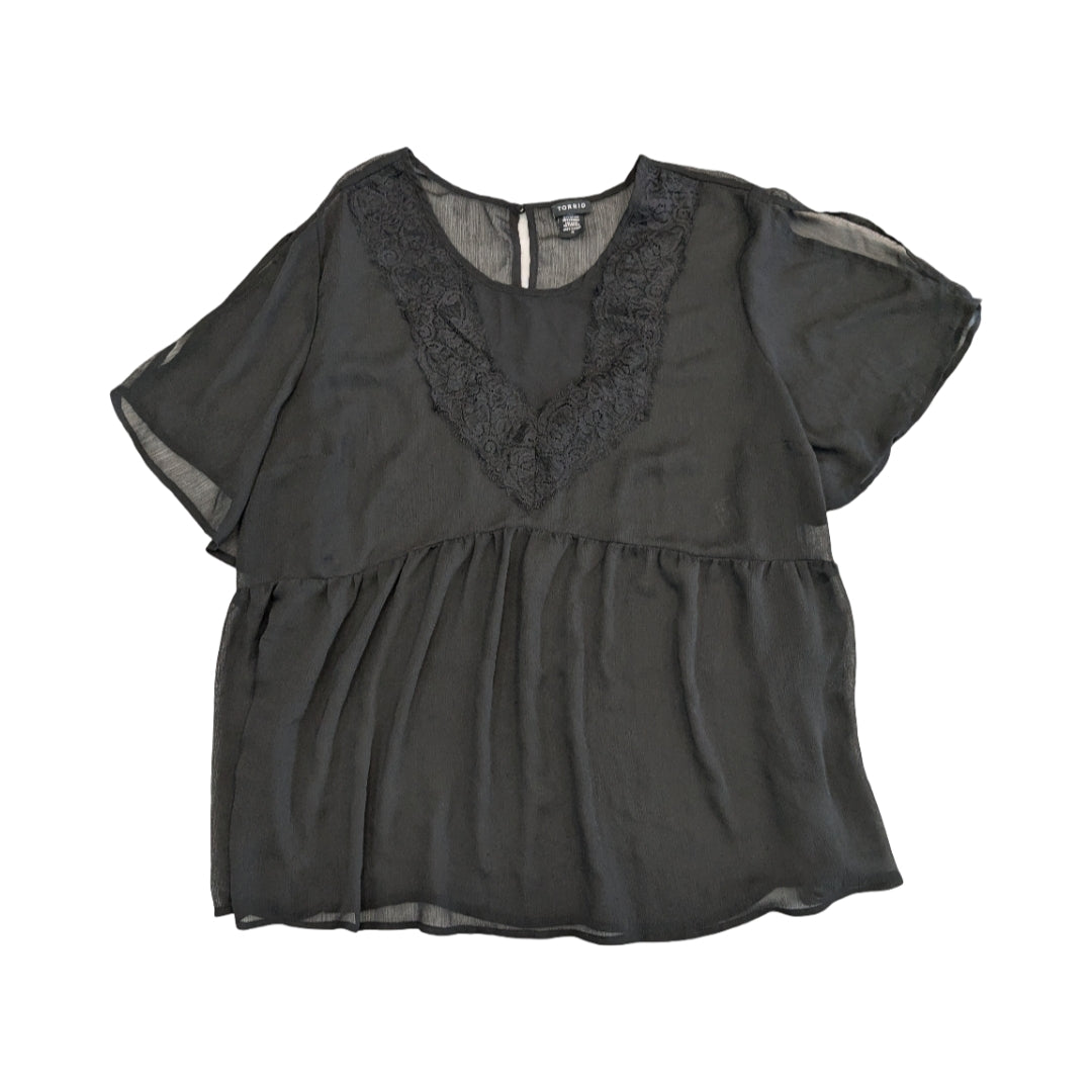 Top Ss By Torrid In Black, Size:3X