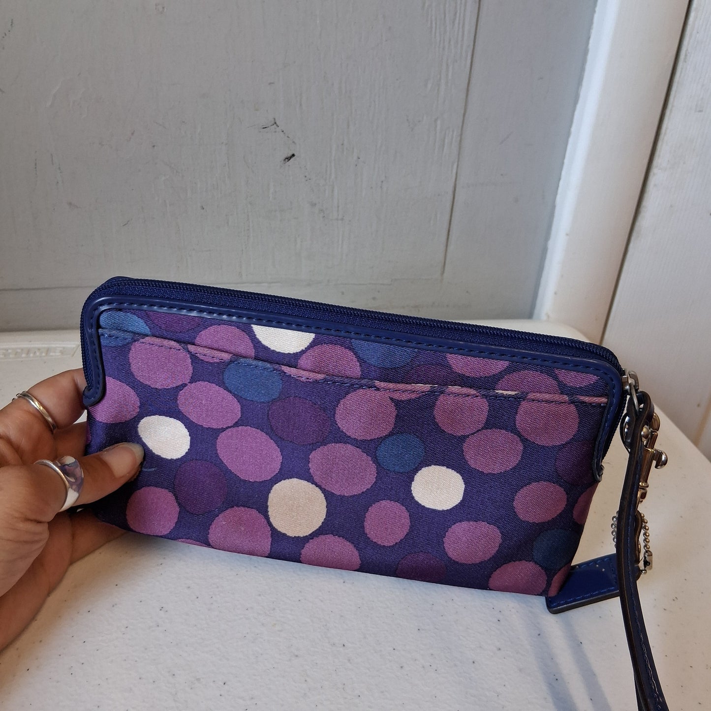 Wallet Designer By Coach In Purple, Size:Medium