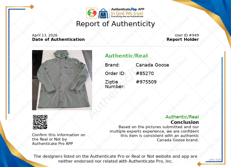 Jacket Luxury Designer By Canada Goose In Green, Size:L