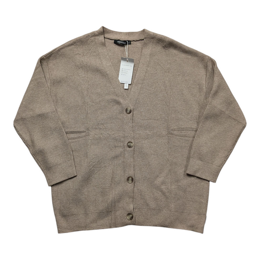 Sweater Cardigan By Merokeety In Taupe, Size:L