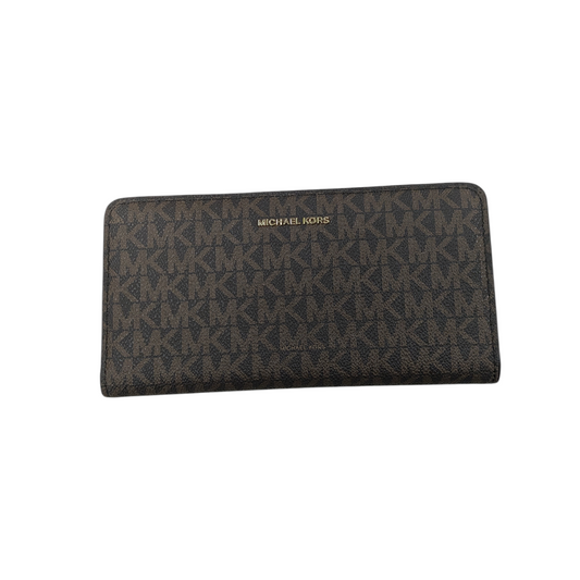 Wallet Designer By Michael Kors In Brown, Size:Large