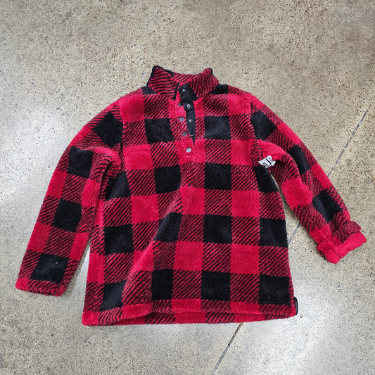 Athletic Fleece By J. Jill In Black & Red, Size:S
