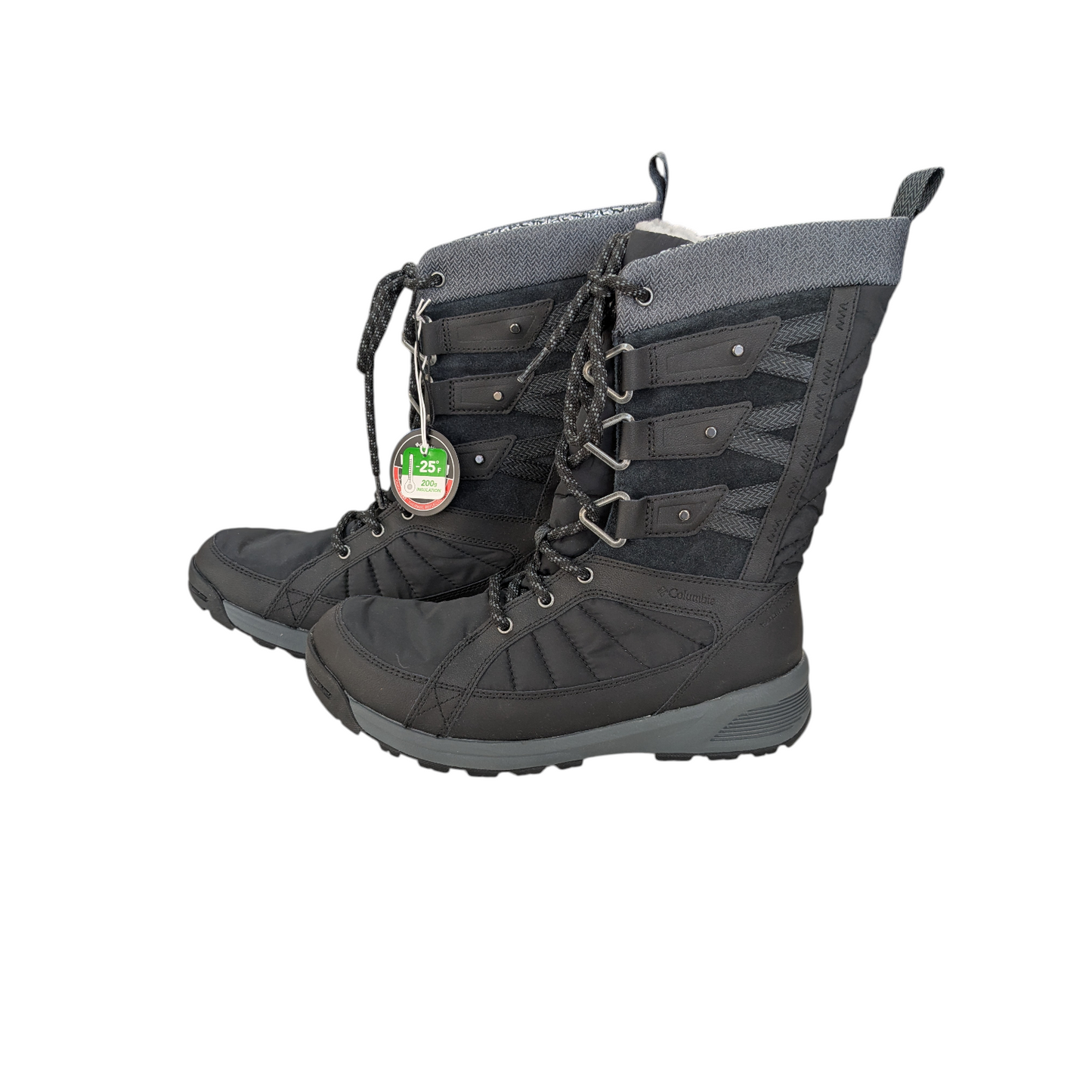 Boots Snow By Columbia In Black, Size:8.5