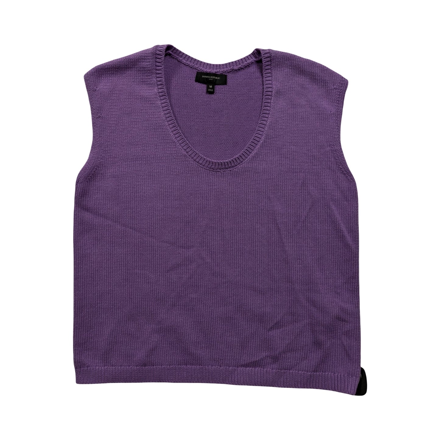 Top Sleeveless By Banana Republic In Purple, Size:M