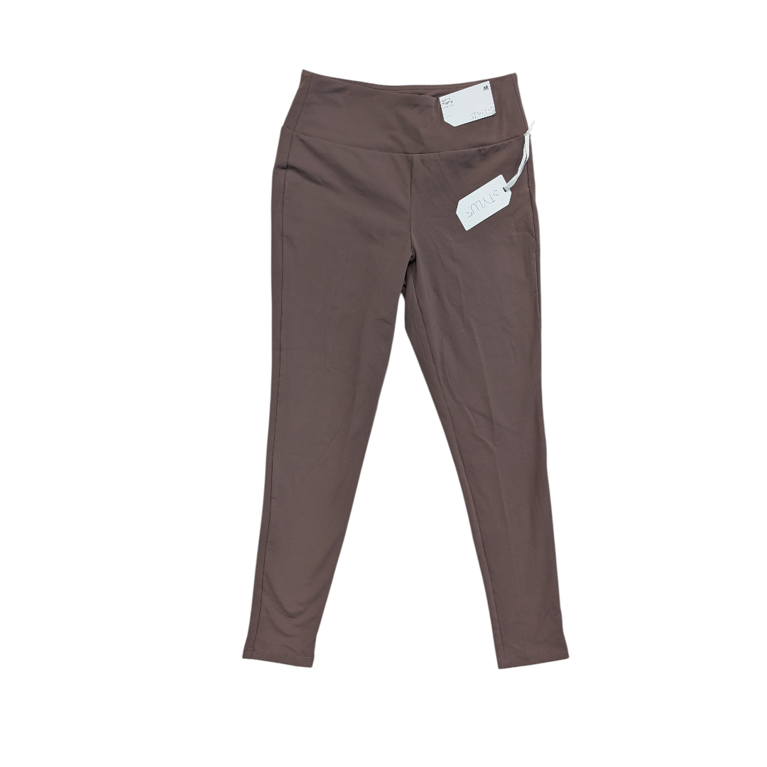 Pants Leggings By Stylus In Brown, Size:M