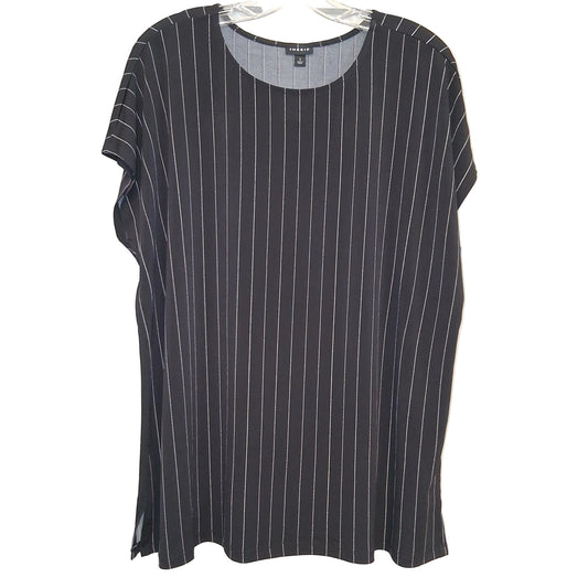 Top Sleeveless By Torrid In Black & White, Size:1X