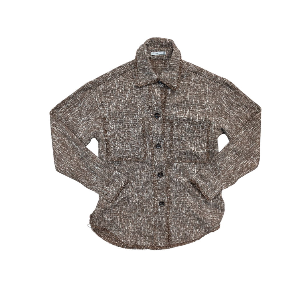 Jacket Shirt By Staccato In Brown, Size:Xs