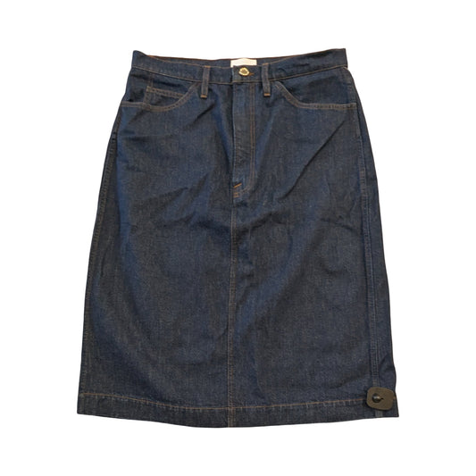 Skirt Maxi By Frame In Blue Denim, Size:14