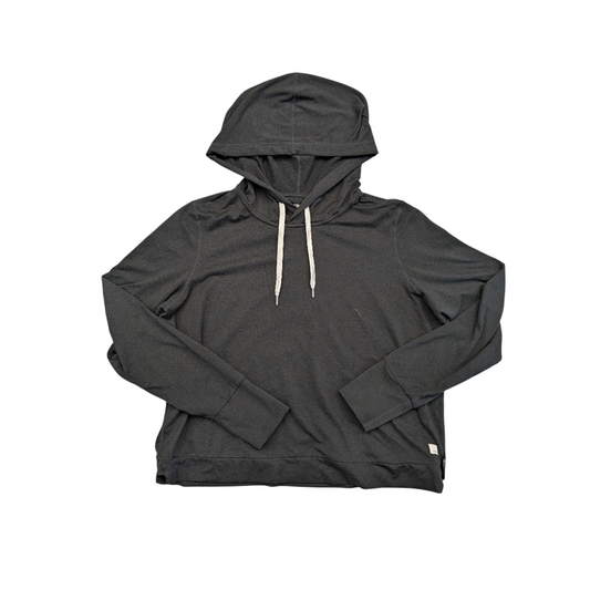 Athletic Top Ls Hoodie By Vuori In Black, Size:Xl