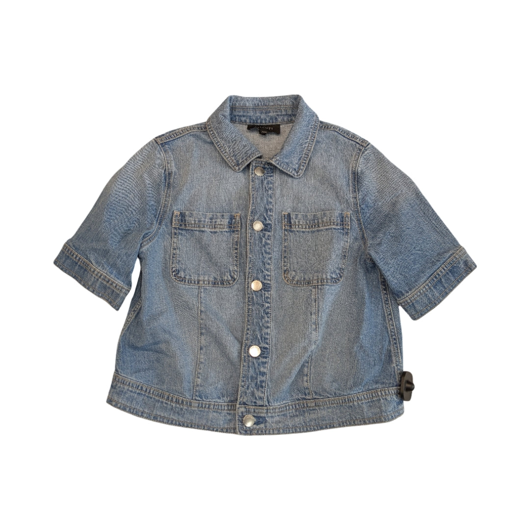 Jacket Denim By Talbots In Blue Denim, Size:S