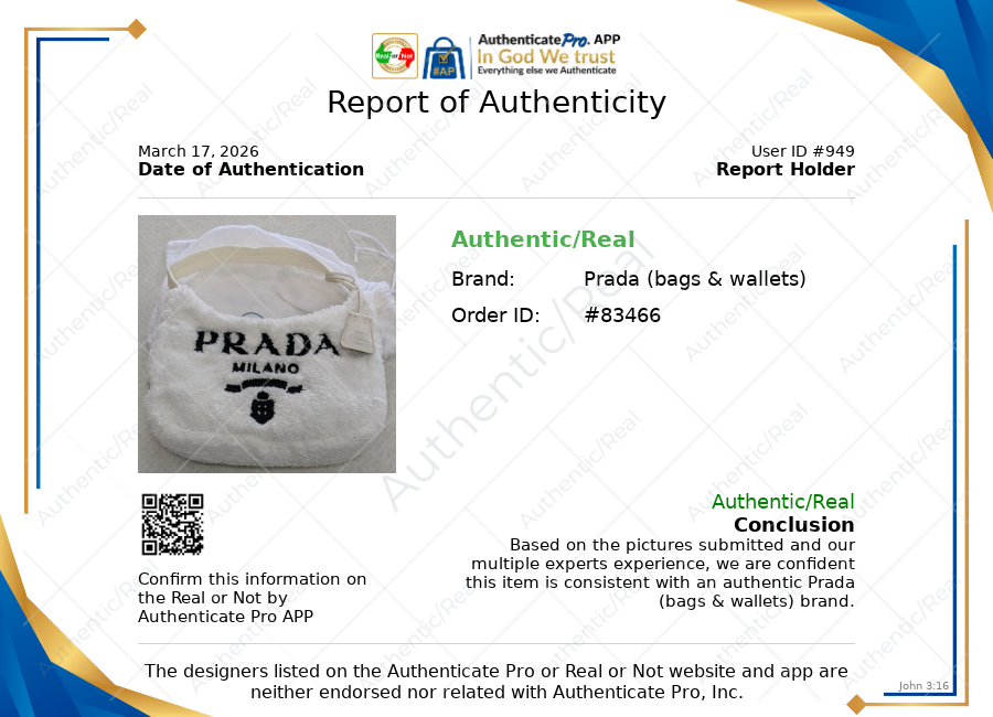 Handbag Luxury Designer By Prada In White, Size:Medium