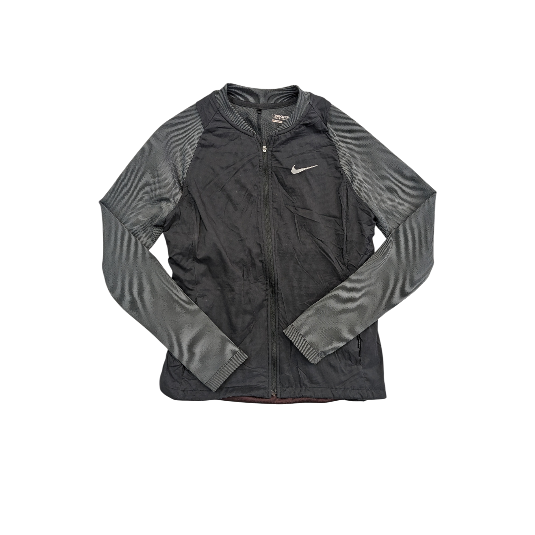 Athletic Jacket By Nike In Black, Size:S