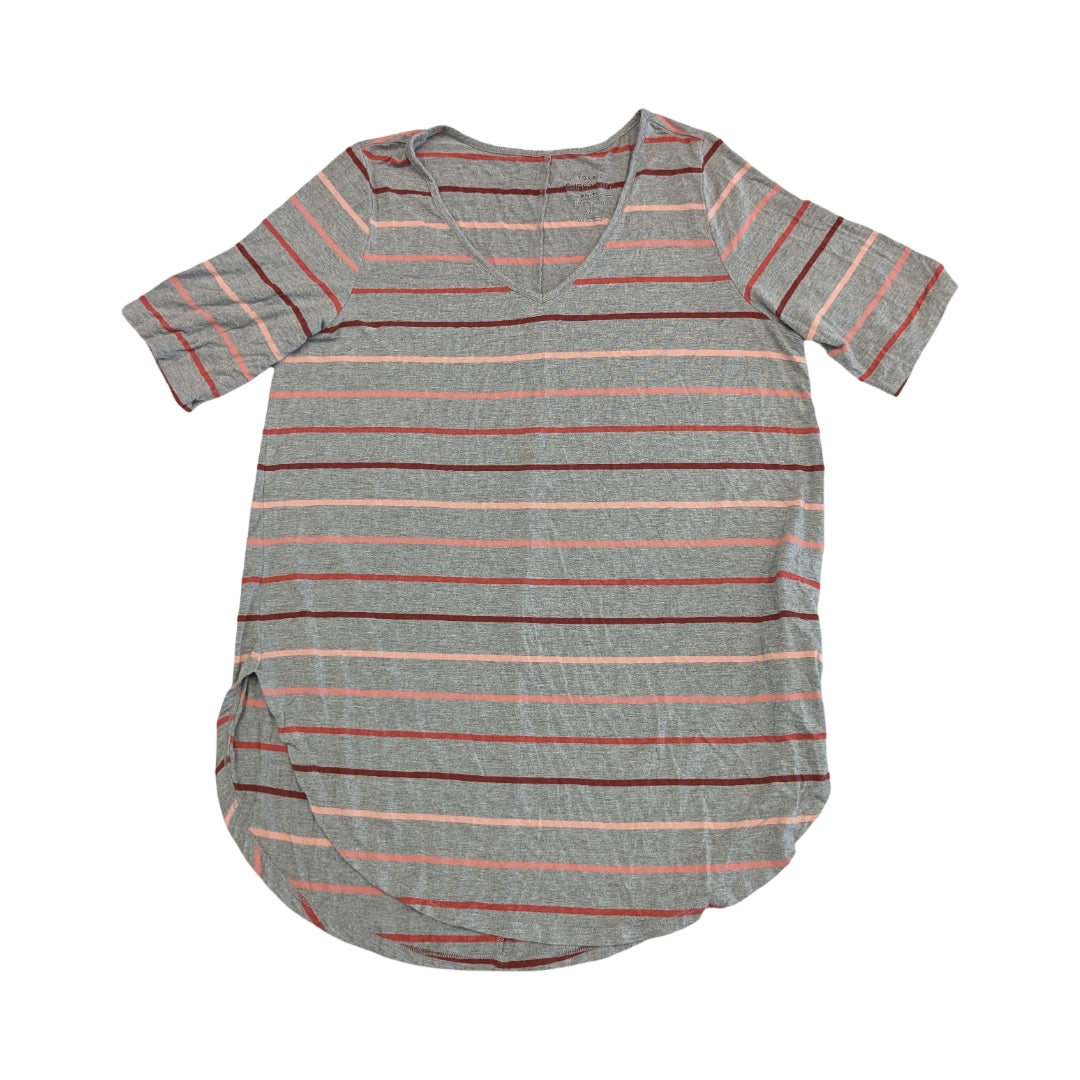Tunic Ss By Torrid In Grey & Pink, Size:2X
