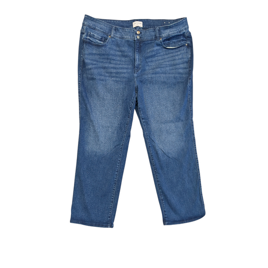 Jeans Straight By Lane Bryant In Blue Denim, Size:26