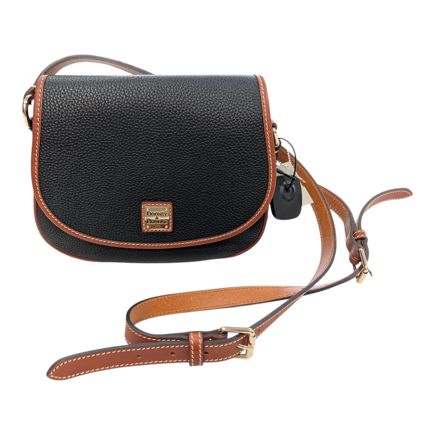 Handbag Designer By Dooney And Bourke In Black & Brown, Size:Medium