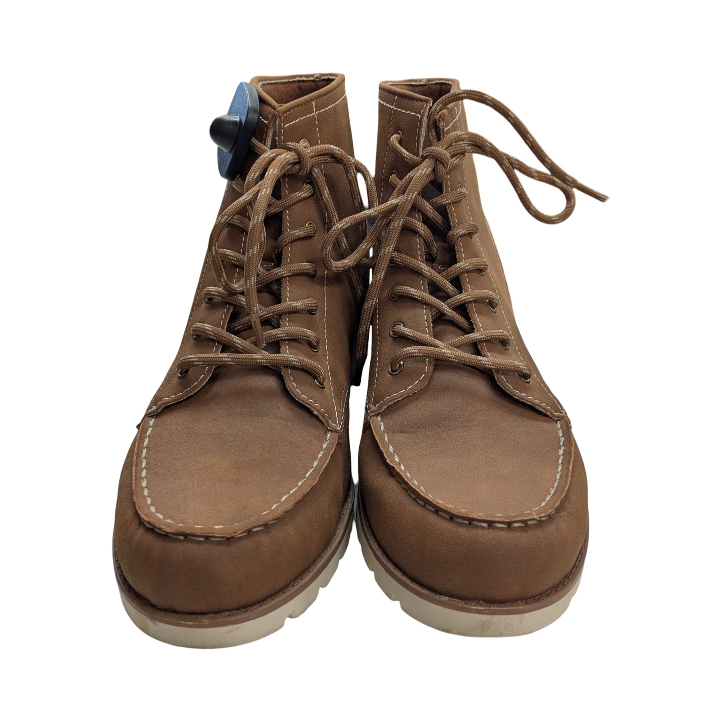 Boots Ankle Flats By St Johns Bay In Brown, Size:11