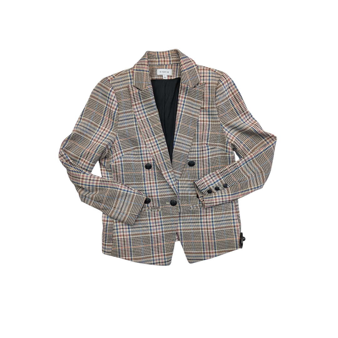 Blazer By Evereve In Plaid Pattern, Size:S