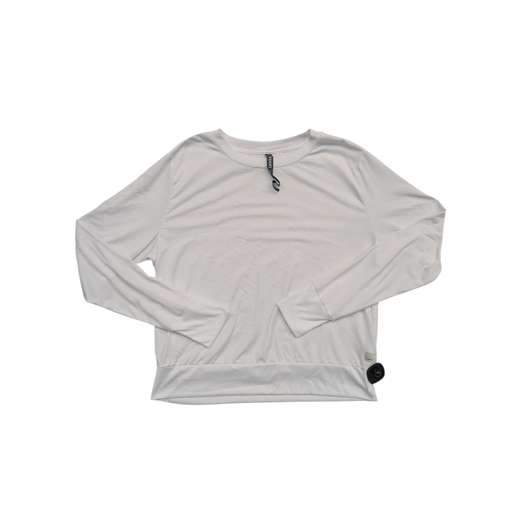 Athletic Top Ls Crewneck By Vuori In White, Size:Xl