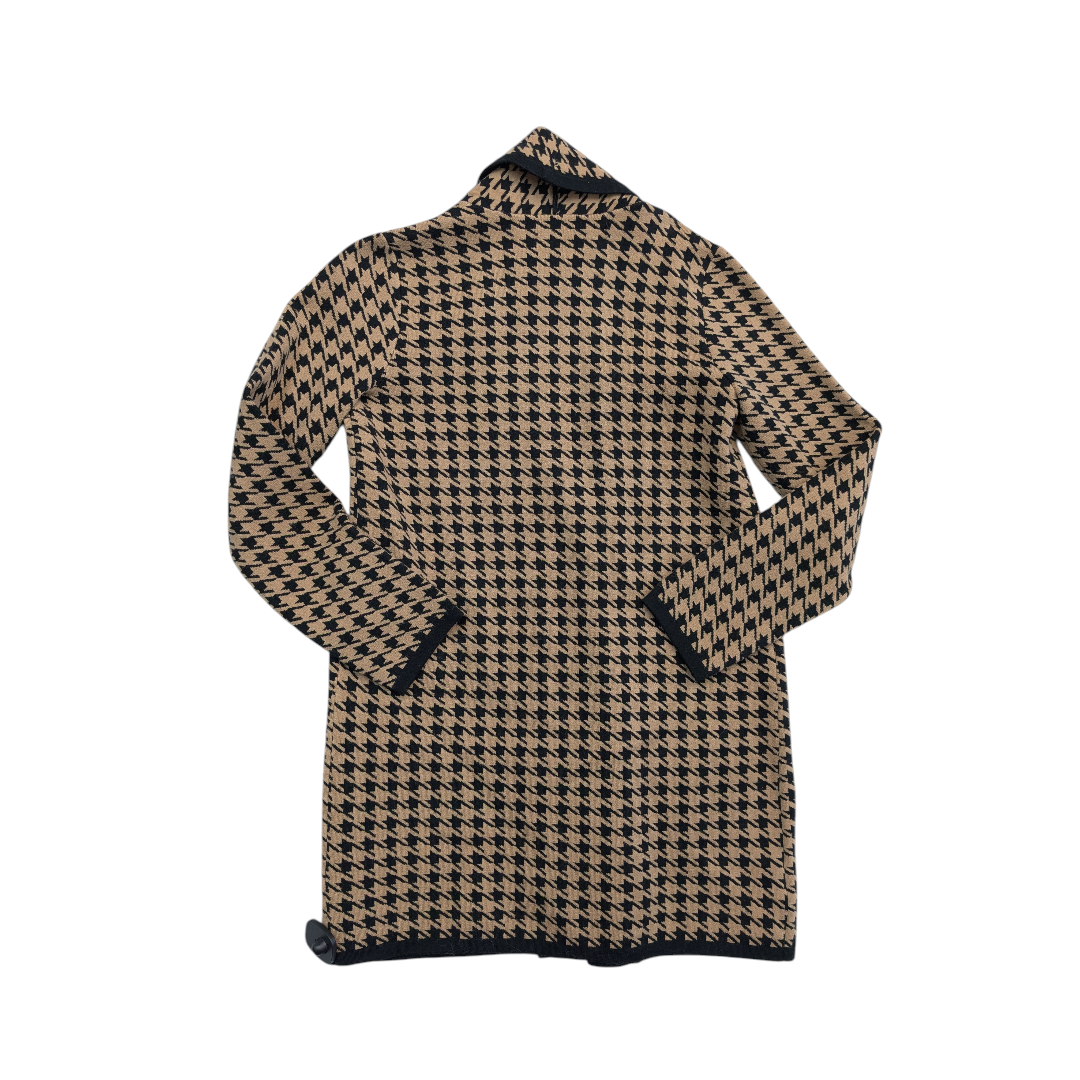 Sweater Cardigan By Ann Taylor In Black & Brown, Size:S