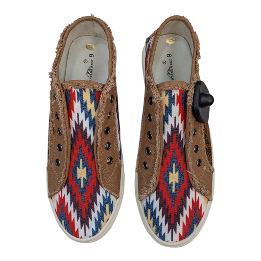 Shoes Sneakers By Montana West In Multi, Size:9