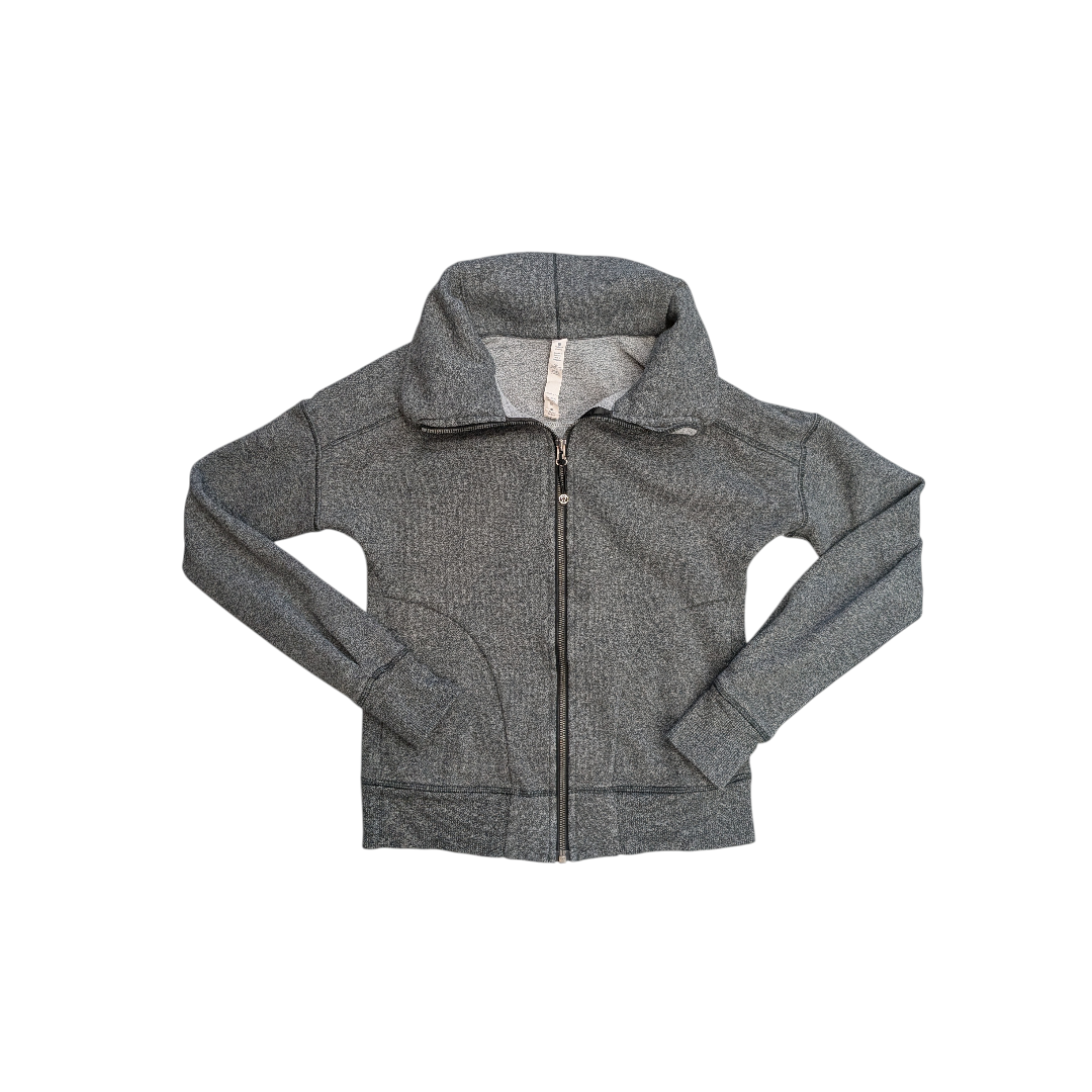 Athletic Sweatshirt Collar By Lululemon In Grey, Size:4