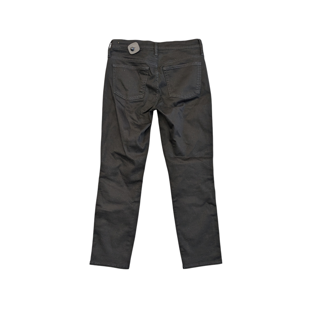 Jeans Straight By J. Crew In Black Denim, Size:4