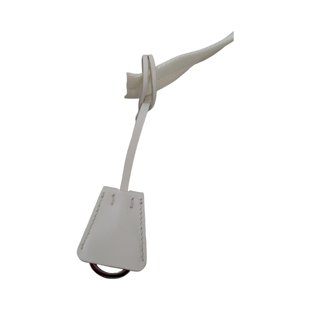 Handbag Luxury Designer By Prada In White, Size:Medium