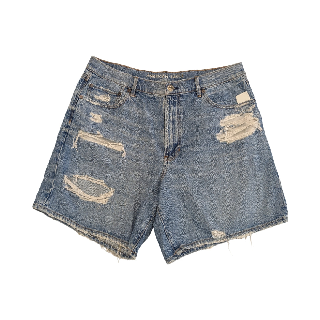 Shorts By American Eagle In Blue Denim, Size:18