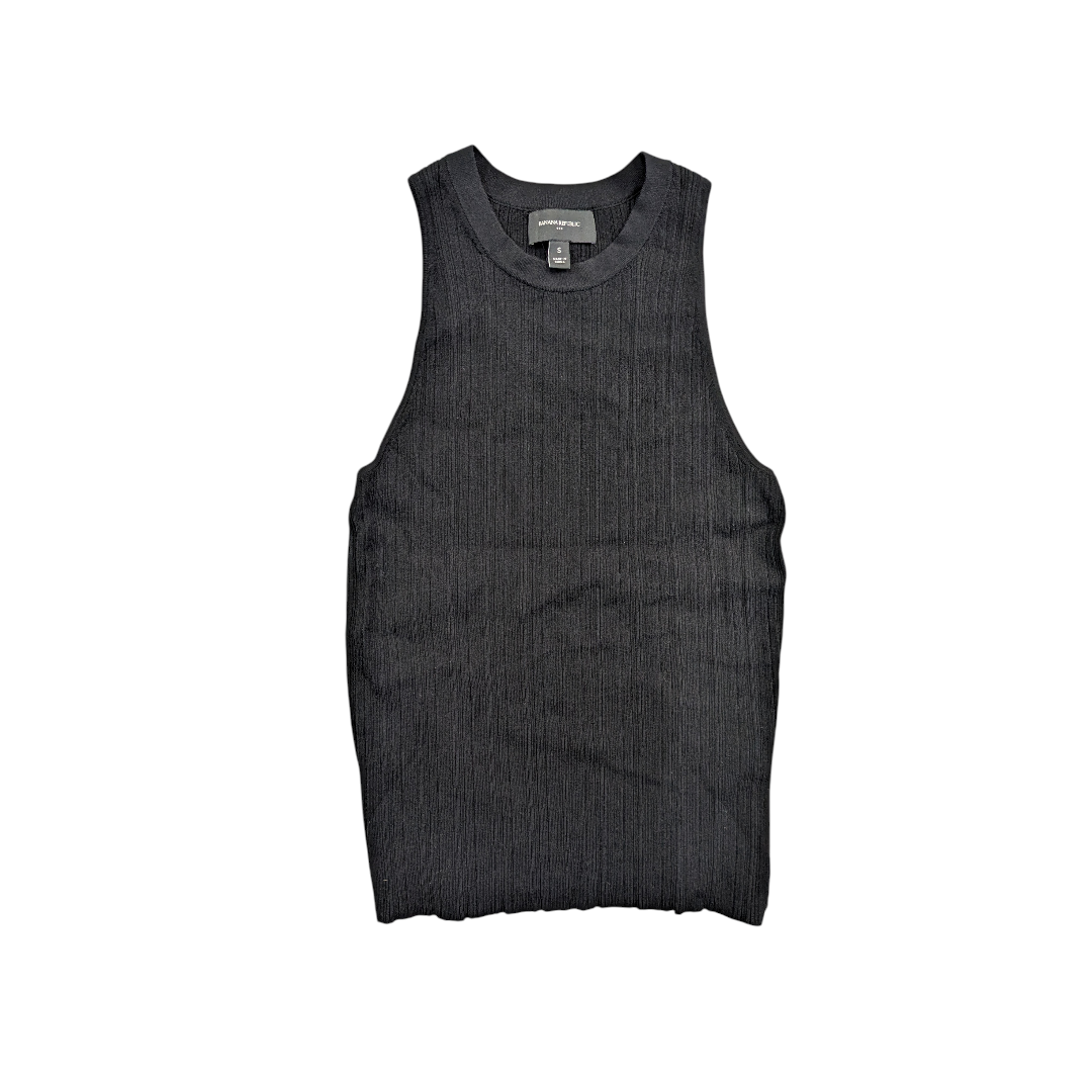 Top Sleeveless By Banana Republic In Black, Size:S