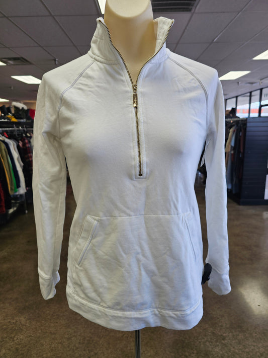 Sweatshirt Designer By Lilly Pulitzer In White, Size:Xxs