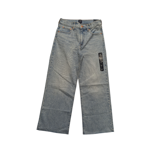 Jeans Wide Leg By J. Crew In Blue Denim, Size:4