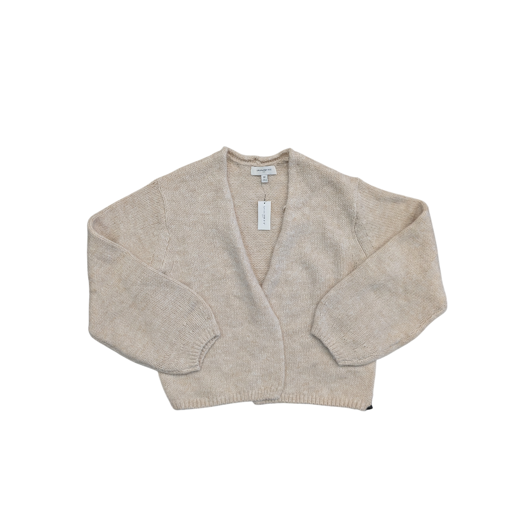 Sweater Cardigan By Banana Republic In Cream, Size:M