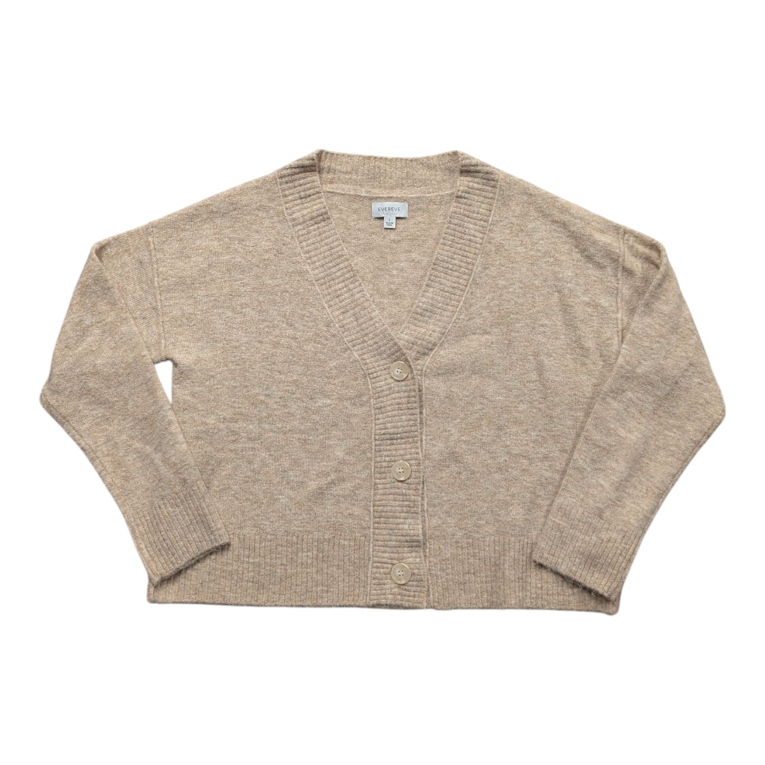 Sweater Cardigan By Evereve In Tan, Size:L