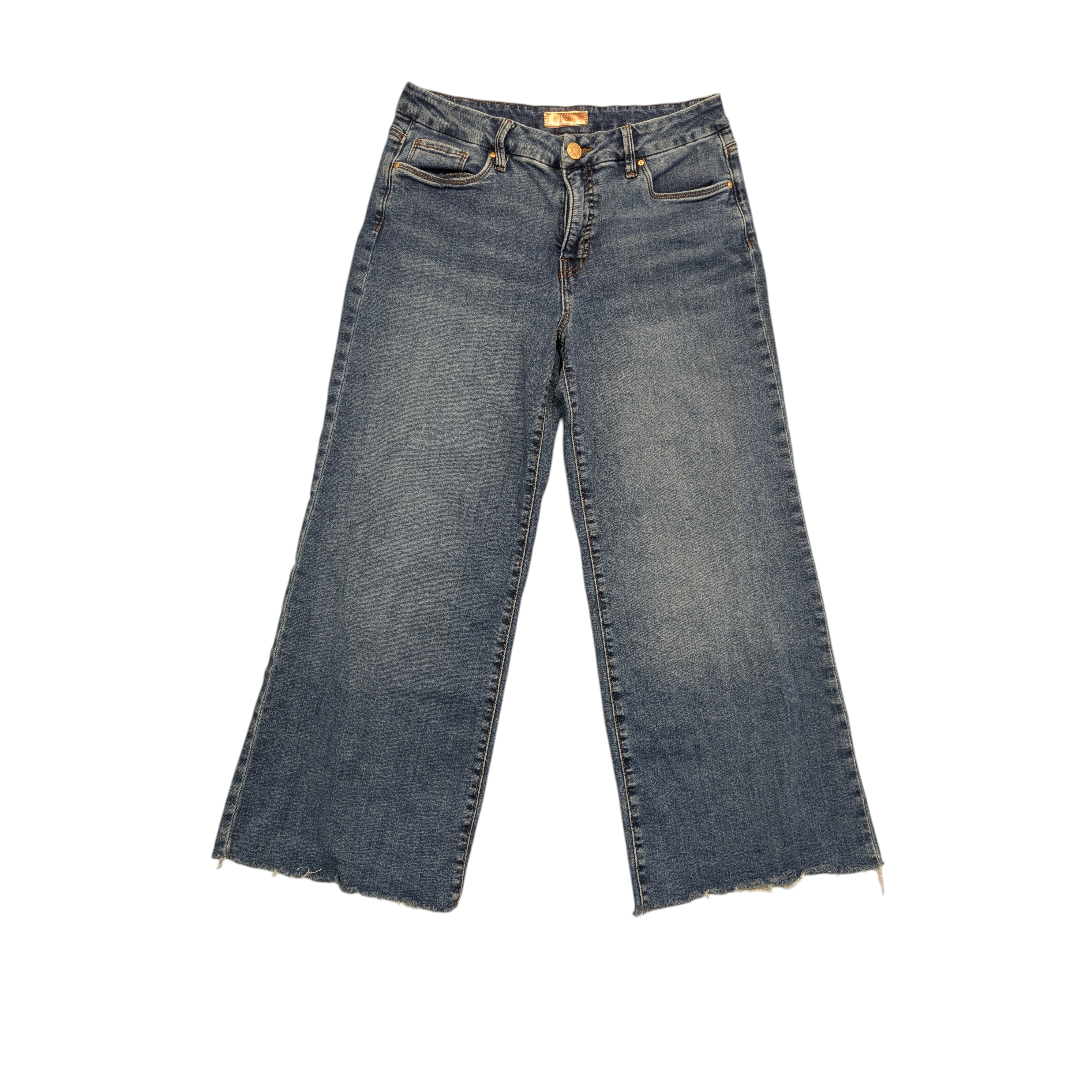 Jeans Wide Leg By Kut In Blue Denim, Size:8