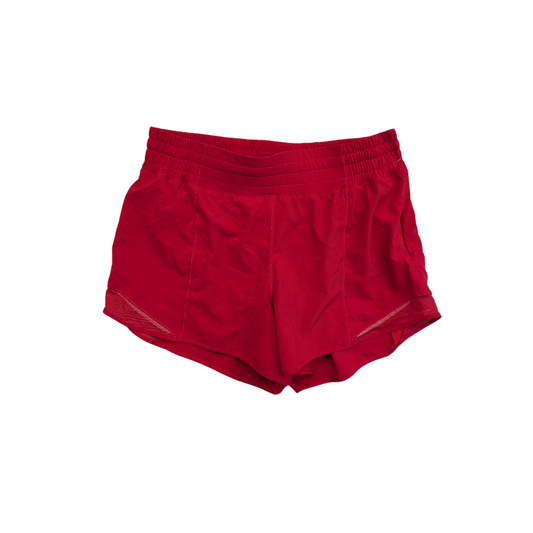 Athletic Shorts By Lululemon In Coral, Size:10