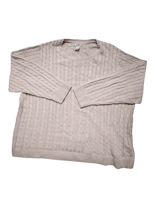 Sweater By L.L. Bean In Beige, Size:3X