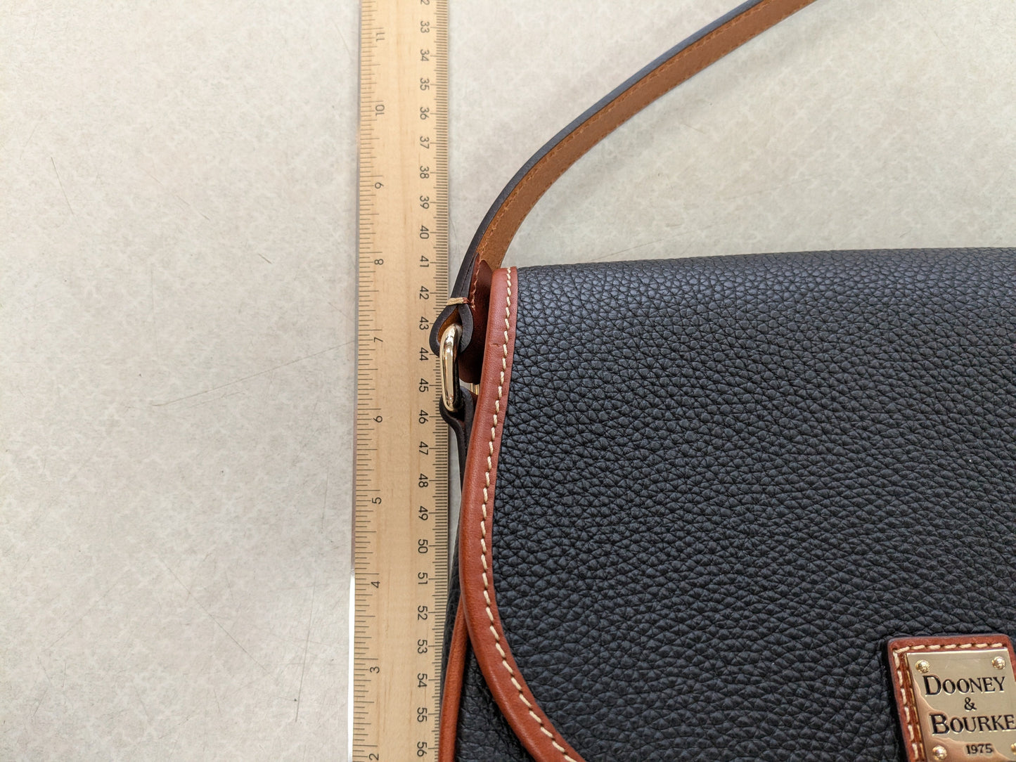 Handbag Designer By Dooney And Bourke In Black & Brown, Size:Medium