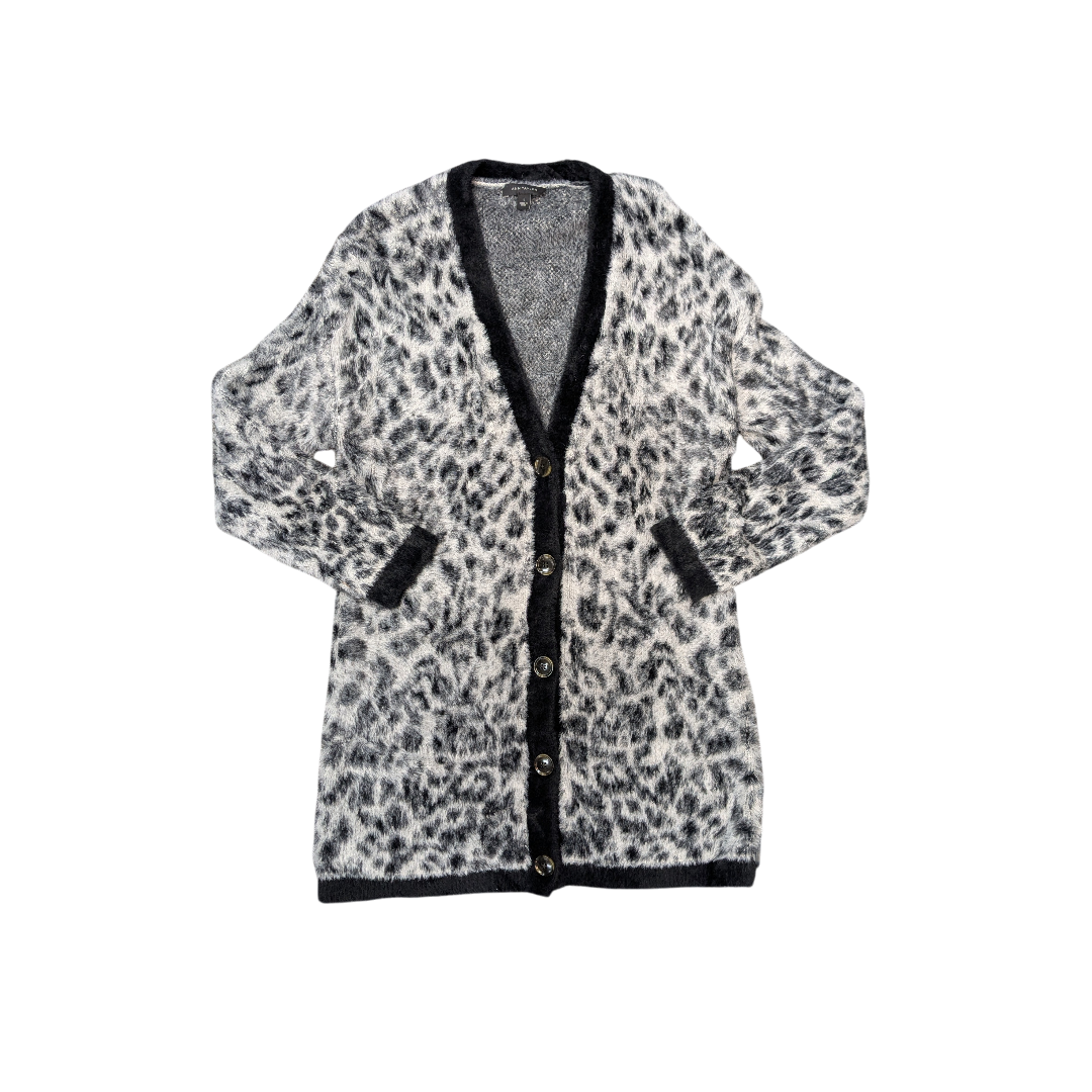 Sweater Cardigan By Ann Taylor In Animal Print, Size:S