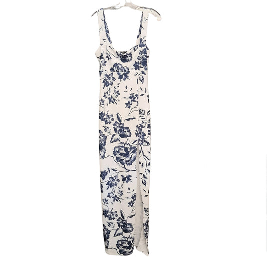 Dress Casual Maxi By Boohoo Boutique In Blue & White, Size:L