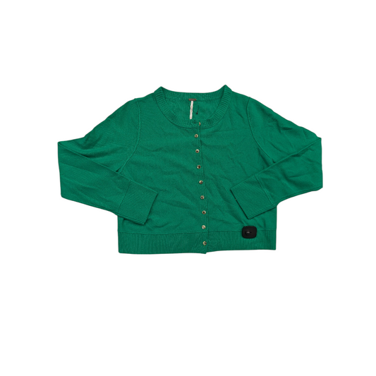 Sweater Cardigan By Free People In Green, Size:Xl