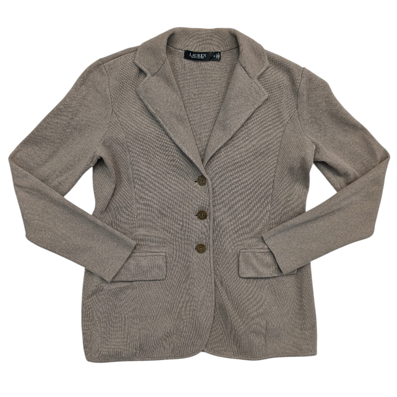 Blazer By Lauren By Ralph Lauren In Taupe, Size:M