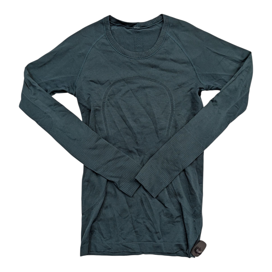 Athletic Top Ls Crewneck By Lululemon In Teal, Size:6